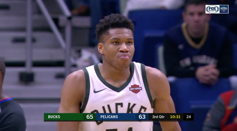 Illustration for article titled Giannis Had Two Dope Slams And Would've Had A Third If Not For John Henson